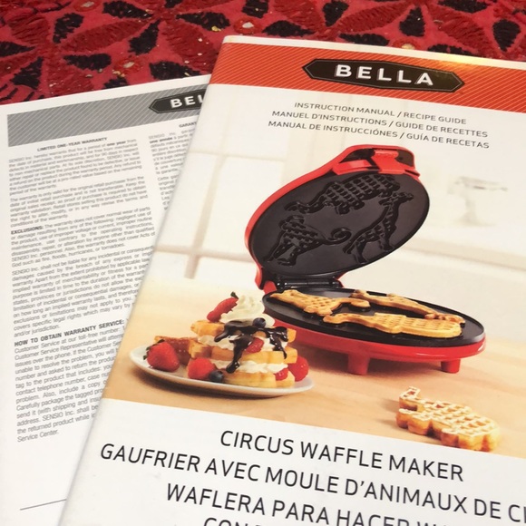 bella cucina circus waffle maker